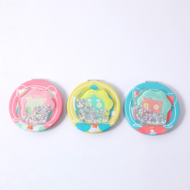 Specchio rotondo alla moda Monster-sabbia mobile morbida