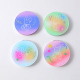 Grande specchio rotondo gradiente moda coniglio divertente