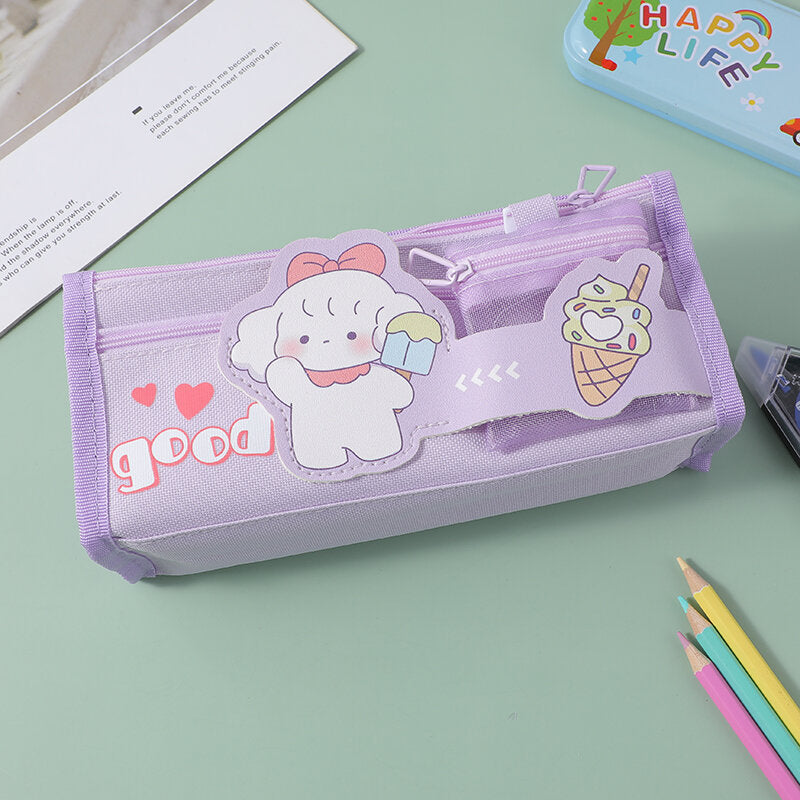 Borsa portamatite rettangolare con cucciolo – 1 pezzo