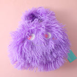 Borsa a tracolla in peluche di un simpatico mostro