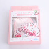 Carino cartone animato coniglio maschera occhi vapore 5pcs-rosa