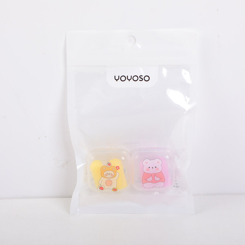 Tappi di orecchie in spugna serie Lazy bear 2 paia