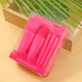 Set di pennelli per il trucco della serie Pink sugar 5 pezzi (compresa la scatola di conservazione)