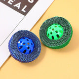 Palla di plastica ondulata colorata per gatti