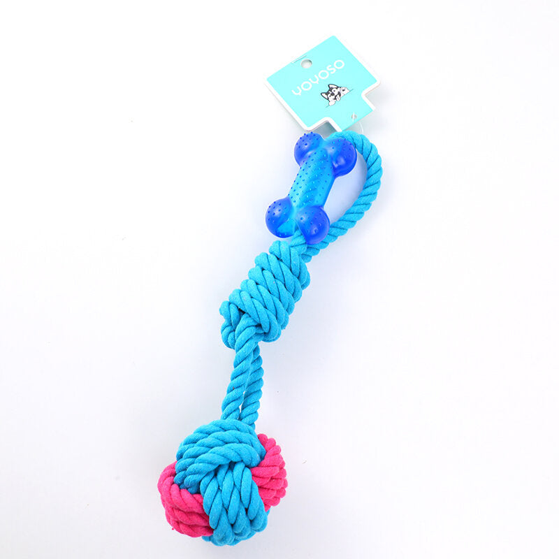 Gioco per cani con nodo a forma di palla di caramella