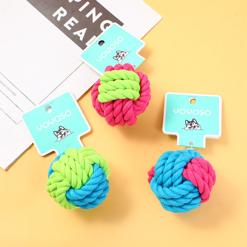 Giocattolo per cani con nodo a palla