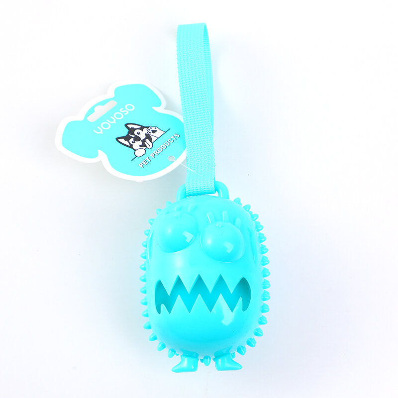 Mostro quadrato con cordino cane vocale giocattolo-cibo può essere memorizzato