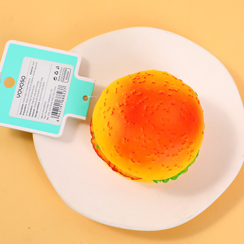 Gioco per cani a forma di hamburger