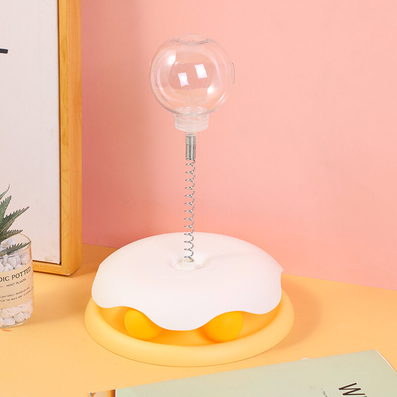 giocattolo per gatti con piatto girevole