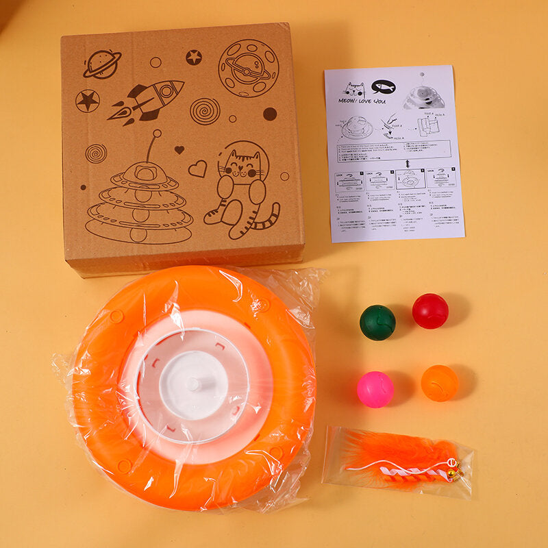 Giocattolo girevole pruriginoso per gatti