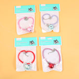 Grande collare a campana in corda colorata