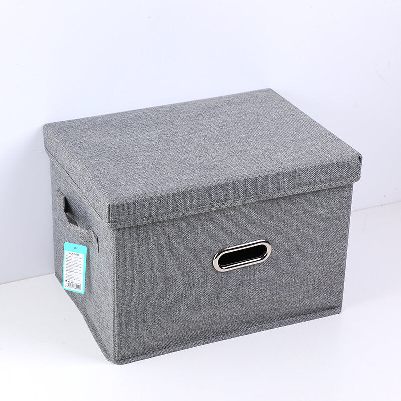 Scatola in cotone e lino con codichio-S