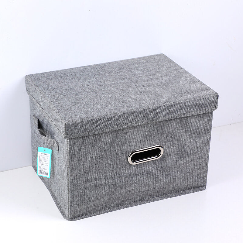 Scatola in cotone e lino con codichio-M