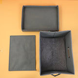 Scatola in cotone e lino con codichio-L