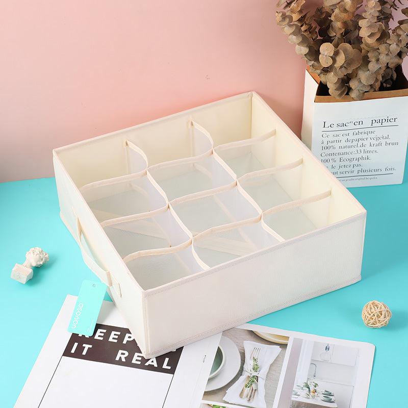 Scatola portaoggetti in tessuto Oxford a 12 scomparti