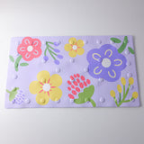 Tappetino da bagno con stampa lychee Creative floret - viola