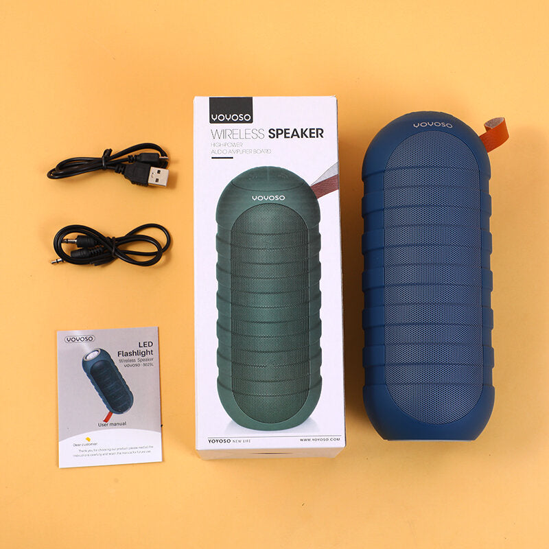 Altoparlante wireless portatile imdimeabile all'adito - blu