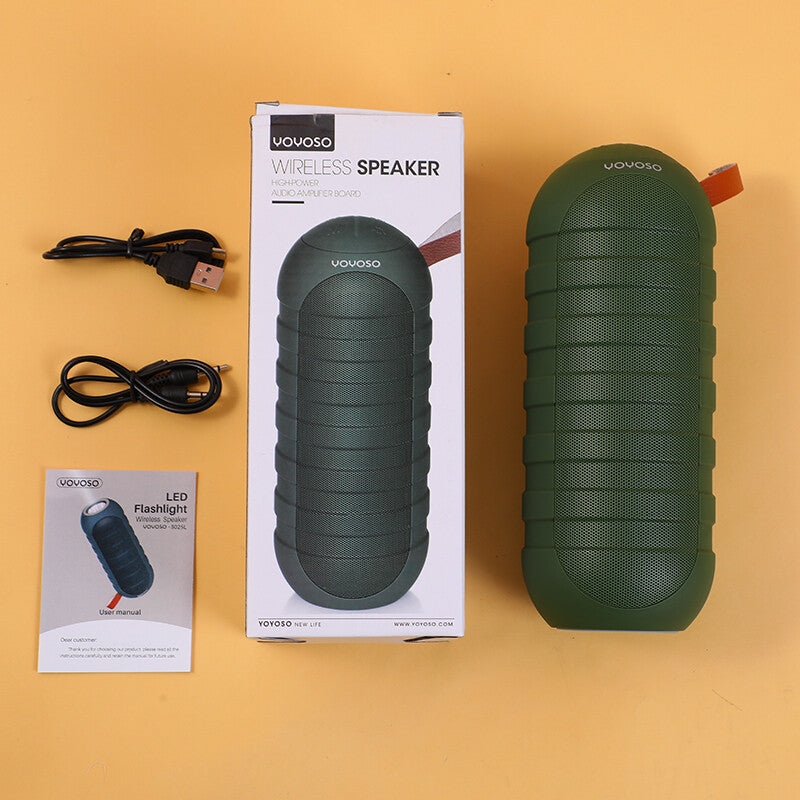 Altoparlante wireless portatile imdimeabile di esterni, verde