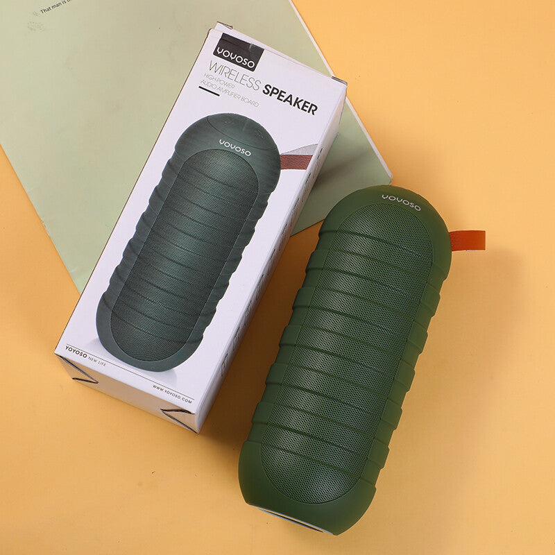 Altoparlante wireless portatile imdimeabile di esterni, verde