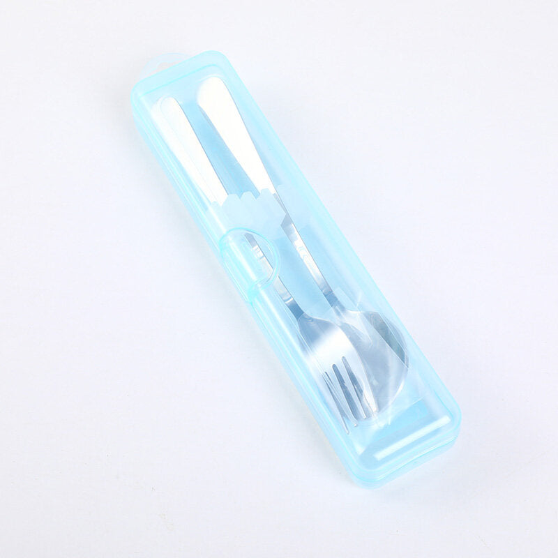 Set di cucchiaio e forchetta portatili in stile giapponese