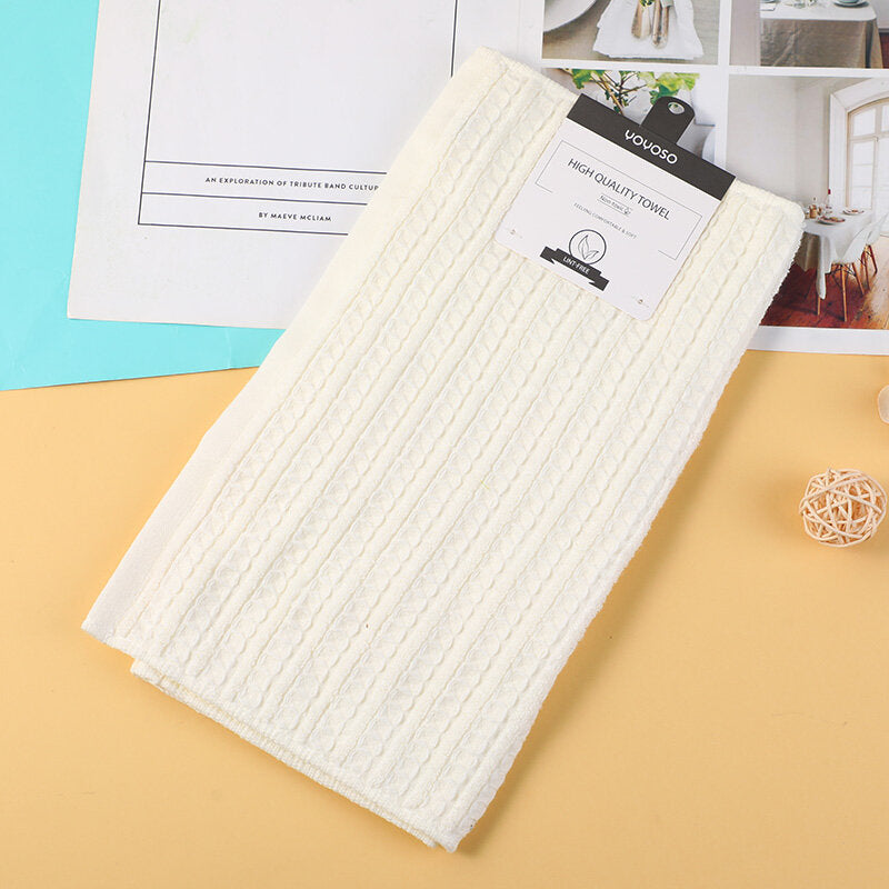 Asciugamano motivo alveare-beige