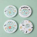 Happy cute dinosaur series-grande specchio rotondo di moda-1Pz