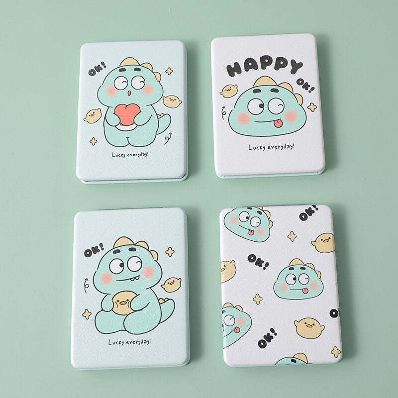 Happy cute dinosaur series-grande specchio quadrato di moda-1Pz