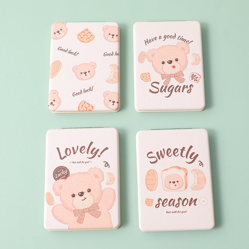 Specchio di moda quadrato grande della serie Bread Bear-1Pz