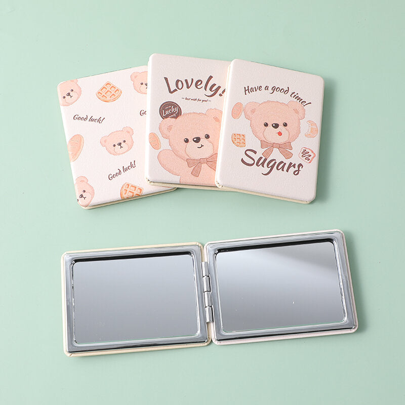 Specchio di moda quadrato grande della serie Bread Bear-1Pz