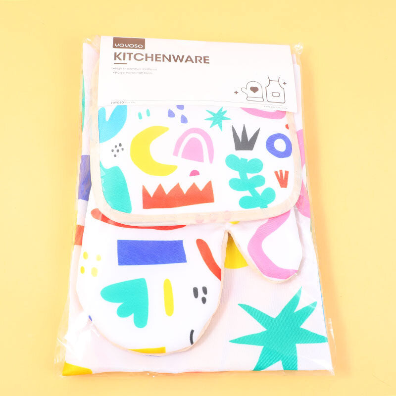 Set 3 pezzi in gabardine (guanto+PRESINA+GREMBIULE)