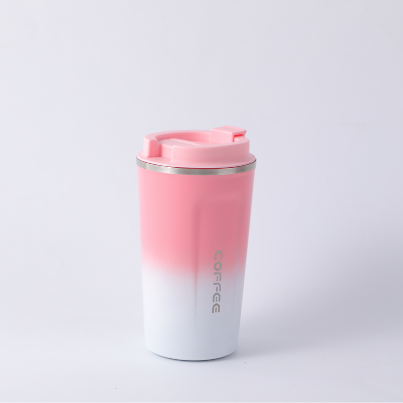 Tazza da caffè colore gradiente 500ml-rosa