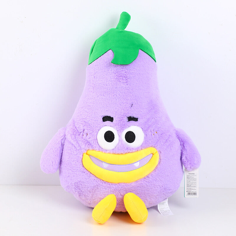 Divertente cuscino famiglia vegetale - viola