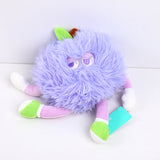 Blu e bianco buona fortuna frutta bambola peluche-25cm