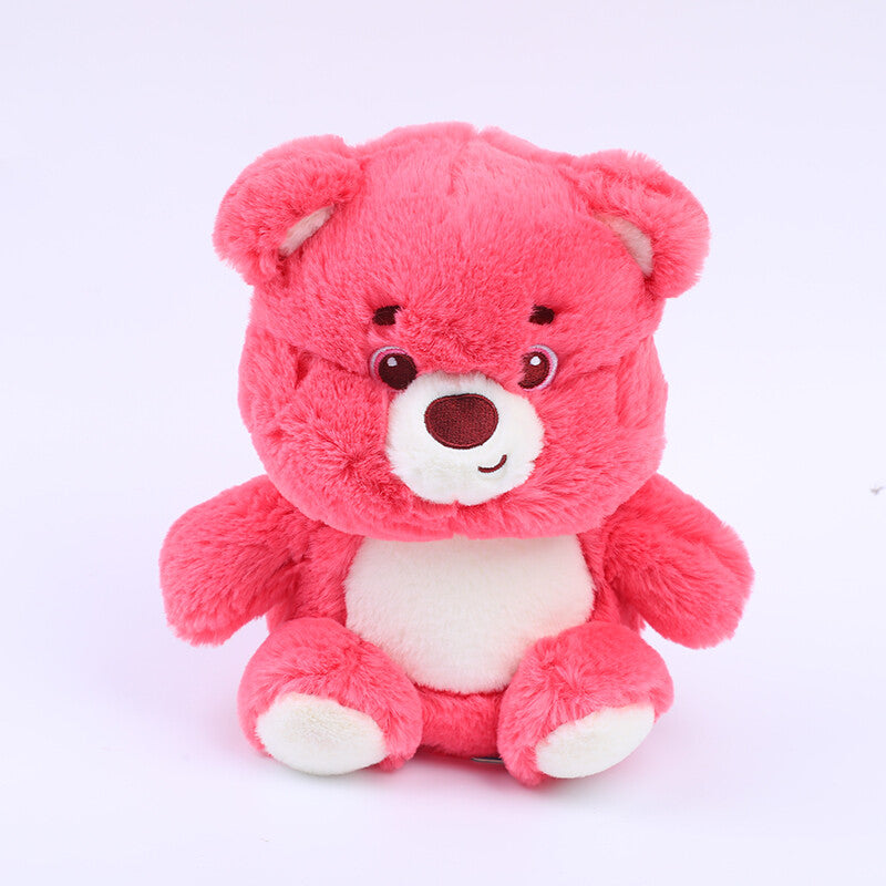Peluche orso rosa seduto - 30 cm