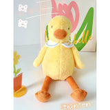 Peluche grande oca gialla addormentata - 25 cm