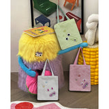 Borsa a tracolla con animali brutti, verde