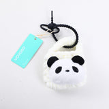 Borsa a maglia con ciondolo di cuffie a forma di panda