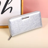 Borsa semplice ed elegante con cerniera argento