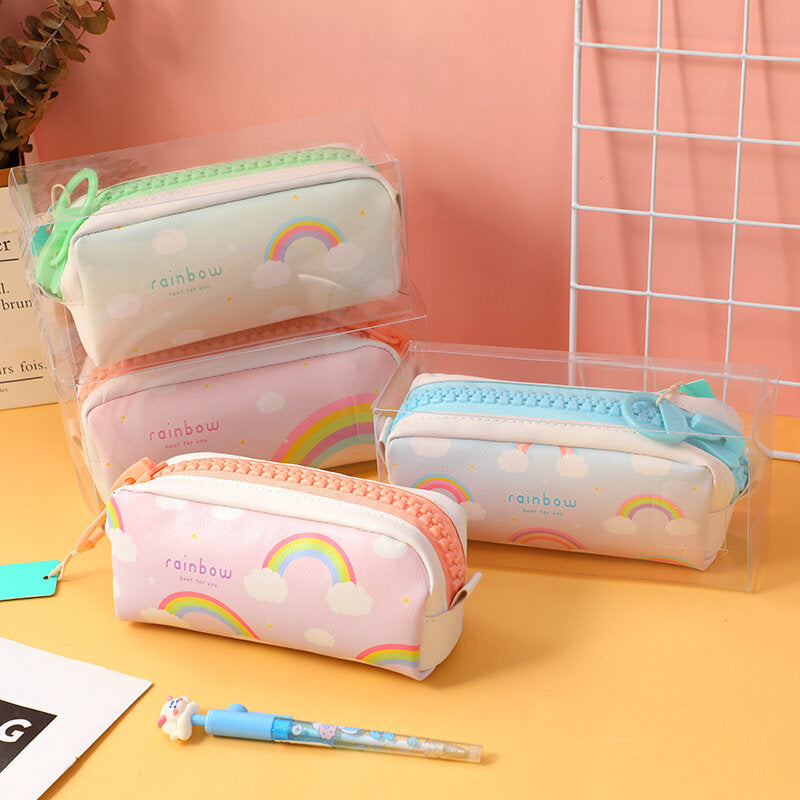 Borsa portamatite extra-large con cerniera della serie Rainbow– 1 pezzo