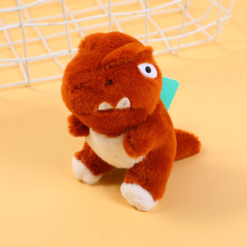 Dinosauro marrone che preme la musica giocattolo Q242-piccolo