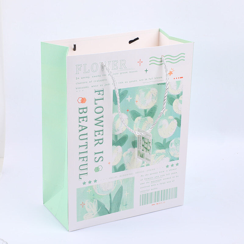 Borsa regalo verticale serie Flowers - grande