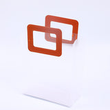 Piccolo sacchetto regalo quadrato in PP marrone