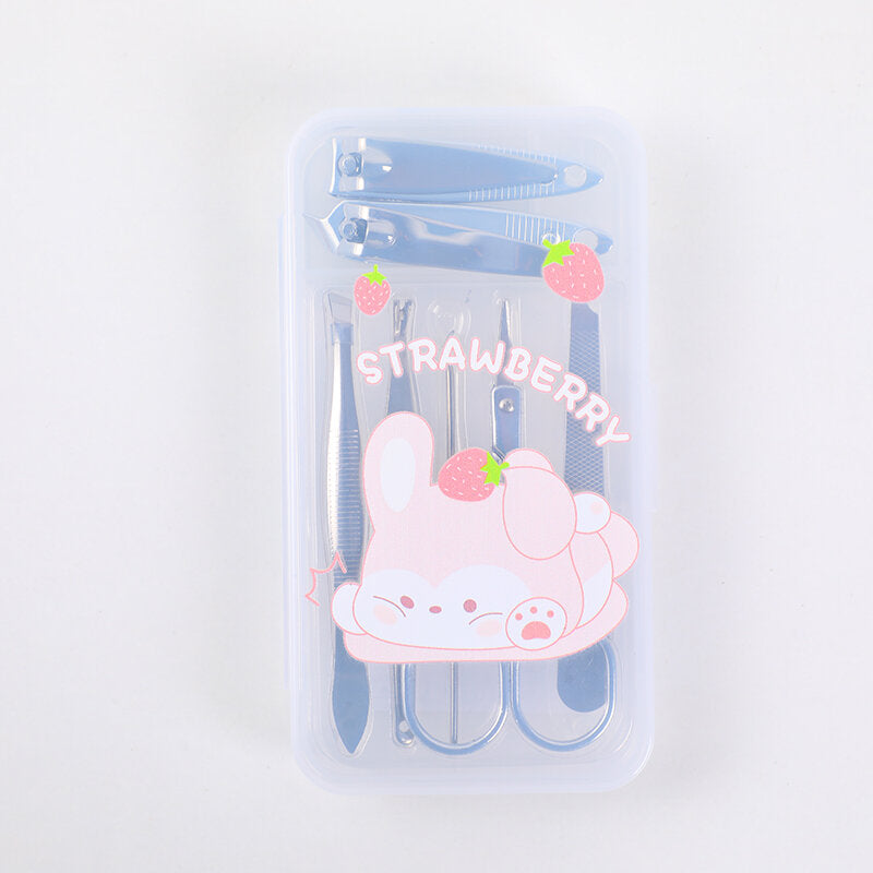 Set di sette pezzi per la manicure classica dei cartoni animati