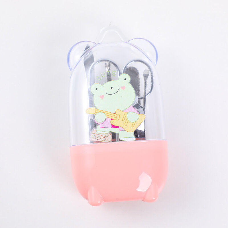 Serie di manicure con motivi a cartoni animati, set da sette pezzi