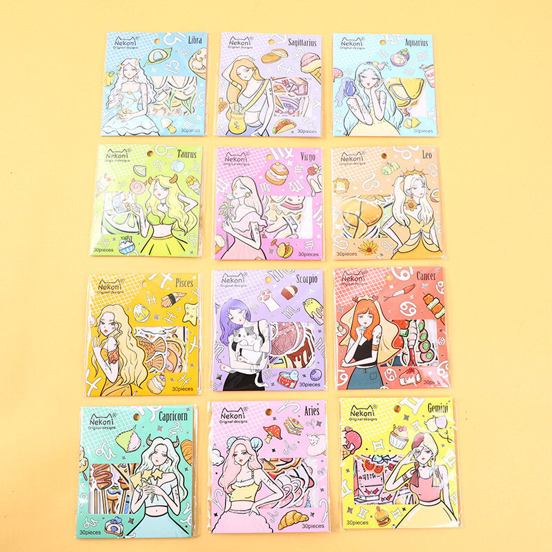 Set di adesivi della serie Dodici Costellazioni