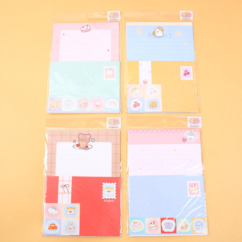 Carta di buste con animali dolci