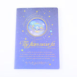 Taccuino a sutura cava 32K cielo stellato - pagine interne a righe orizzontali