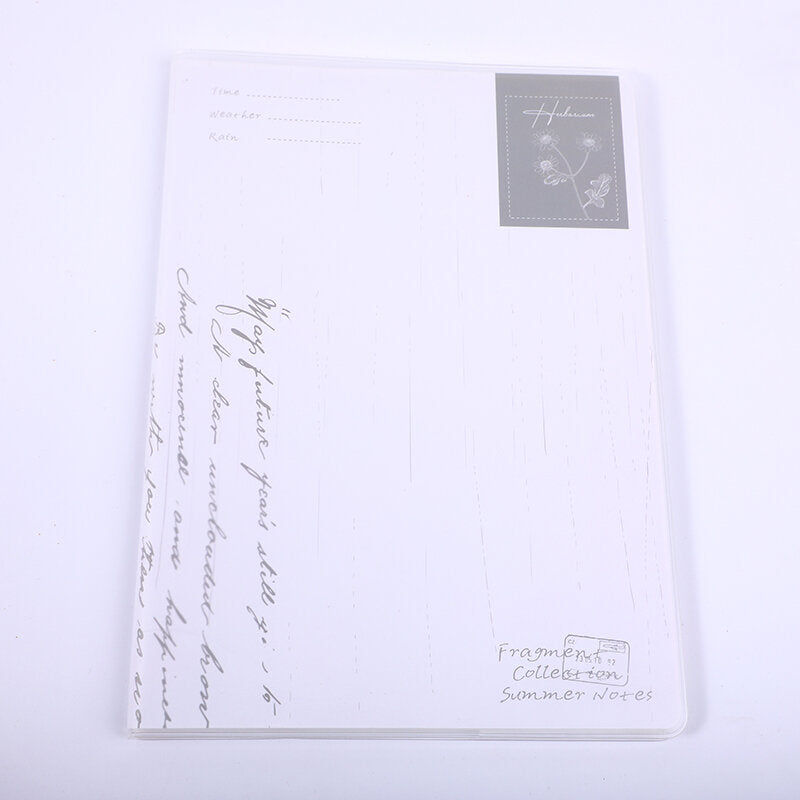 16K Summer notes quaderno sottile rivestito in plastica - pagine interne a righe orizzontali