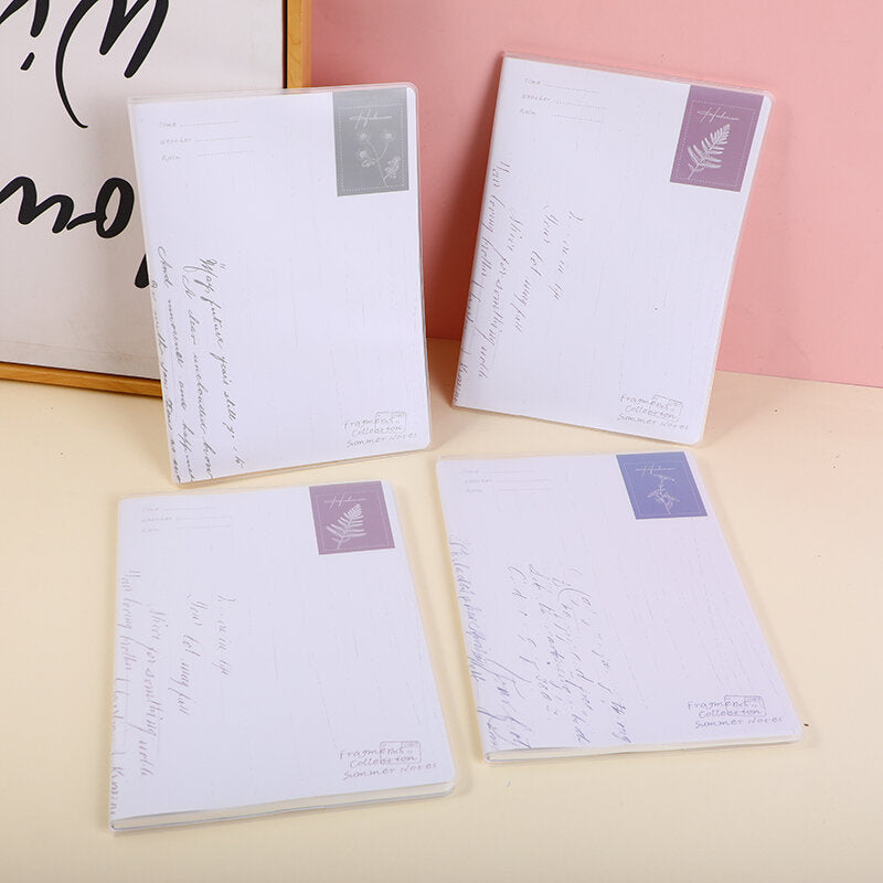 16K Summer notes quaderno sottile rivestito in plastica - pagine interne a righe orizzontali