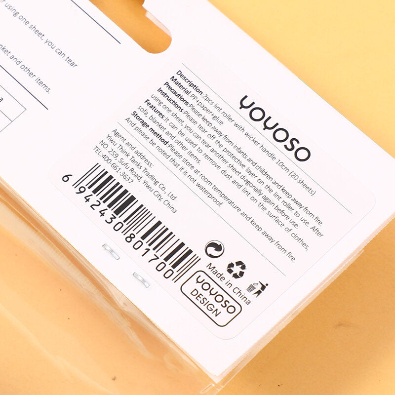 2 pezzi rullo per lanugine con manico in vimini da 10 cm (20 fogli)